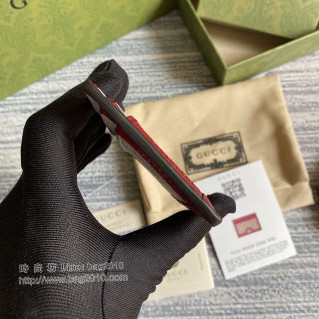 Gucci专柜新款女包, 古驰哆啦梦牛角卡包名片夹 654539  gdj1589